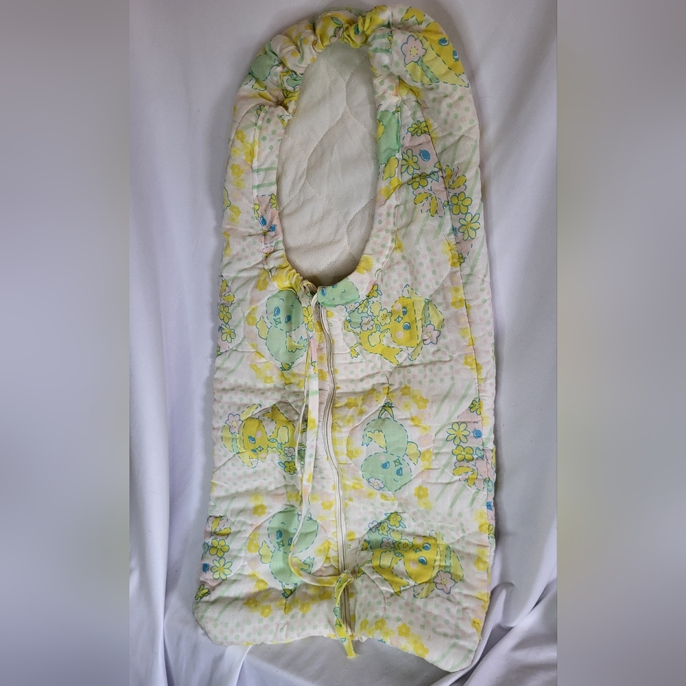 Baby Bunting Slumber Sac Vintage 80s Bird Flower Print